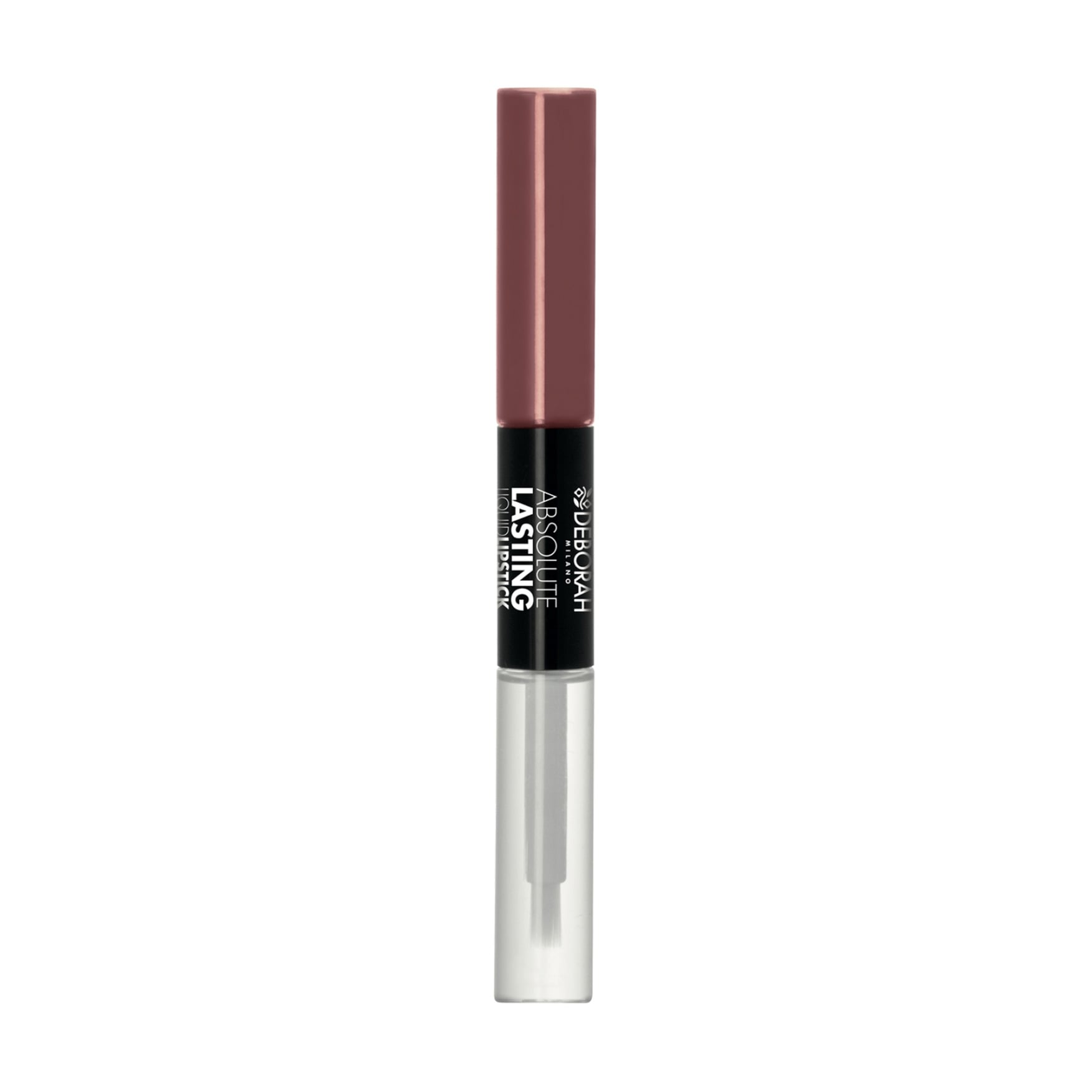 Рідка матова помада та блиск для губ 2 в 1 Deborah Absolute Lasting Liquid Lipstick, 03 Mauve Nude, 8 мл